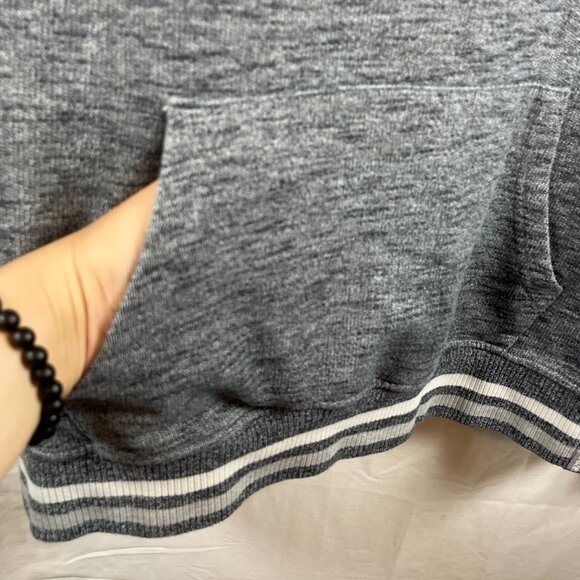 Bruzer Sweater Mens Large Long Sleeve Collared 1/4 Zip Kangaroo Pockets - Picture 5 of 6